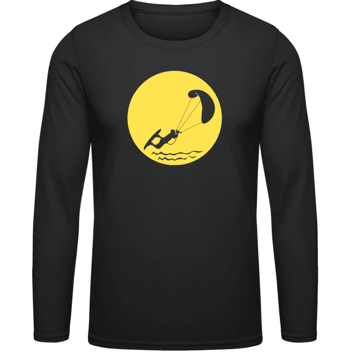 Kitesurfer In Moonlight T-shirt à manches longues 0 image