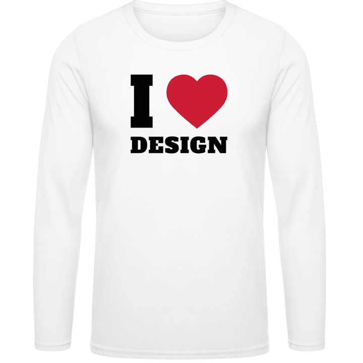 I Love Design T-shirt à manches longues contain pic