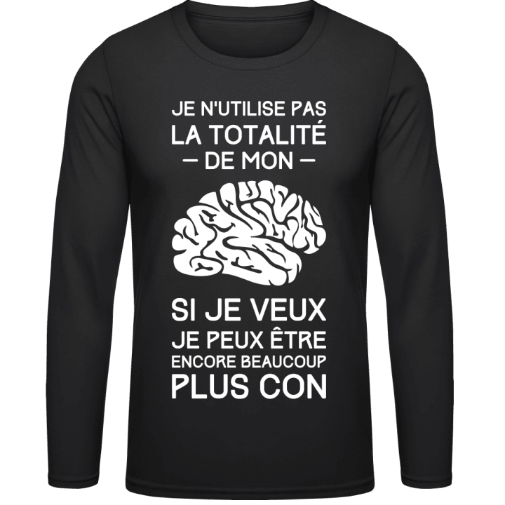 Je N'Utilise Pas La Totalité De Mon Cerveau Shirt met lange mouwen contain pic