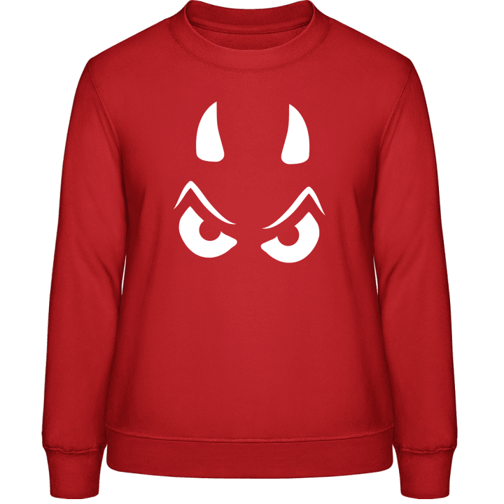 Little Devil Face Women Sweatshirt contain pic