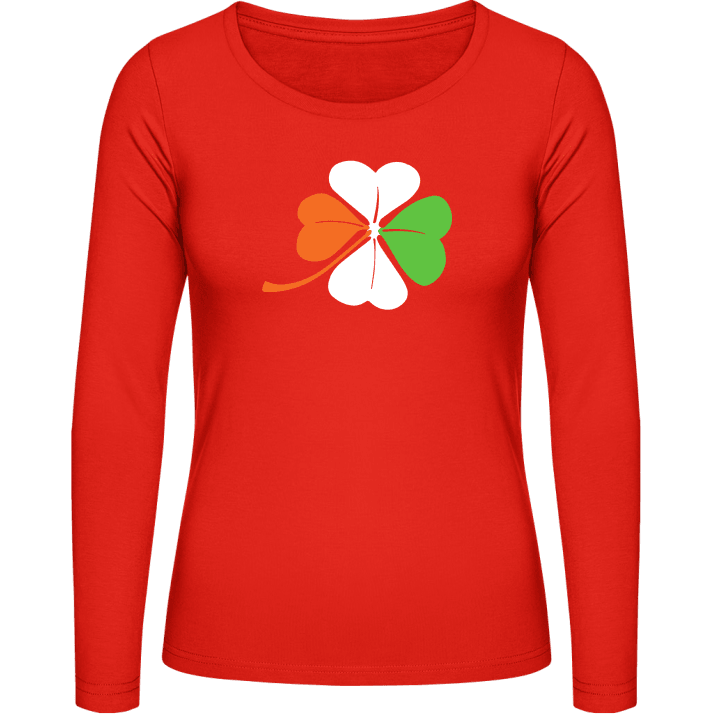 Irish Cloverleaf Kvinnor långärmad skjorta contain pic