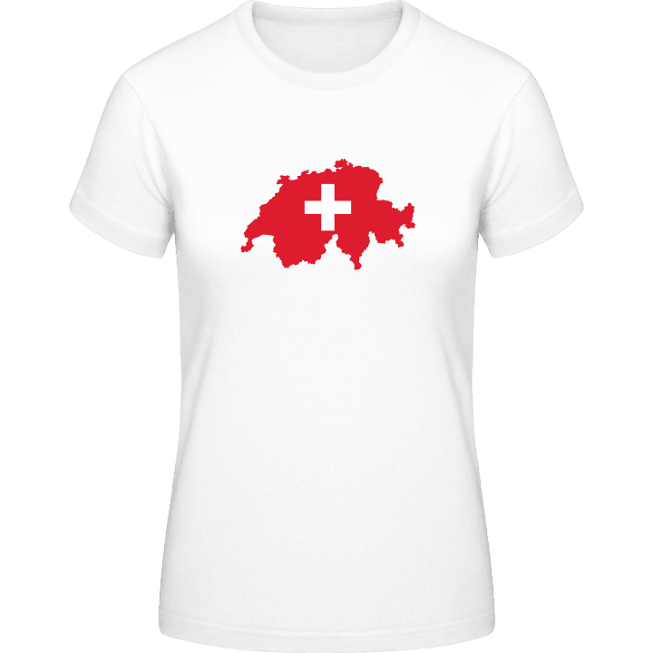 Switzerland Map and Cross T-skjorte for kvinner contain pic