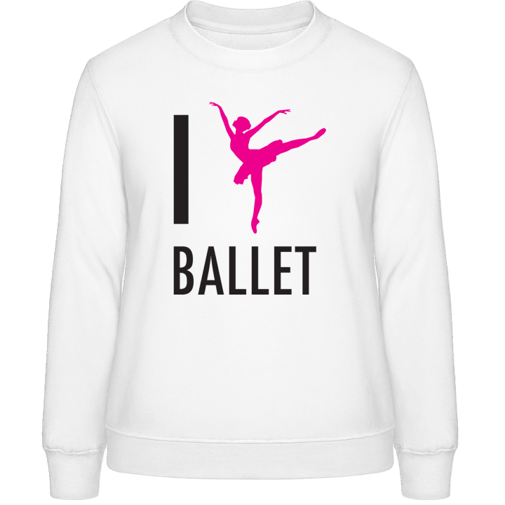 I Love Ballet Sweatshirt för kvinnor contain pic