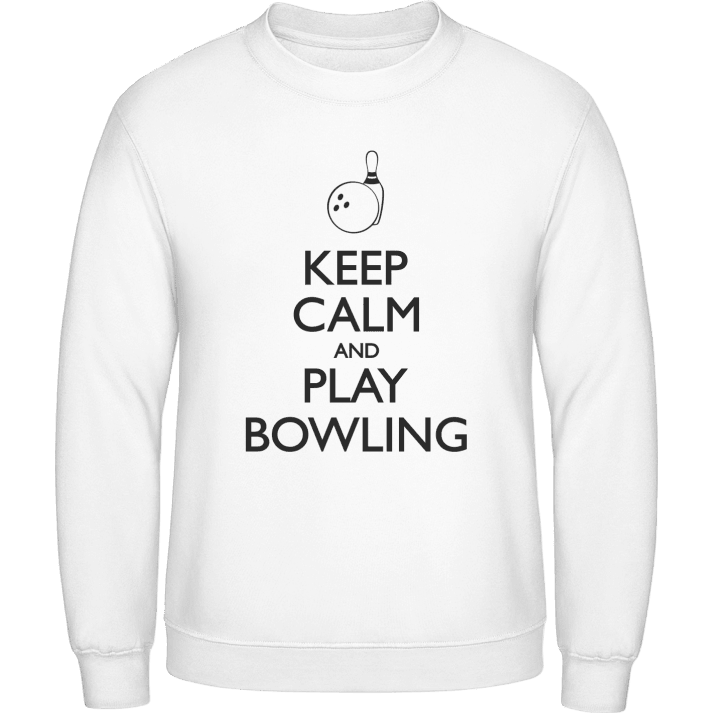 Keep Calm and Play Bowling Sweatshirt contain pic