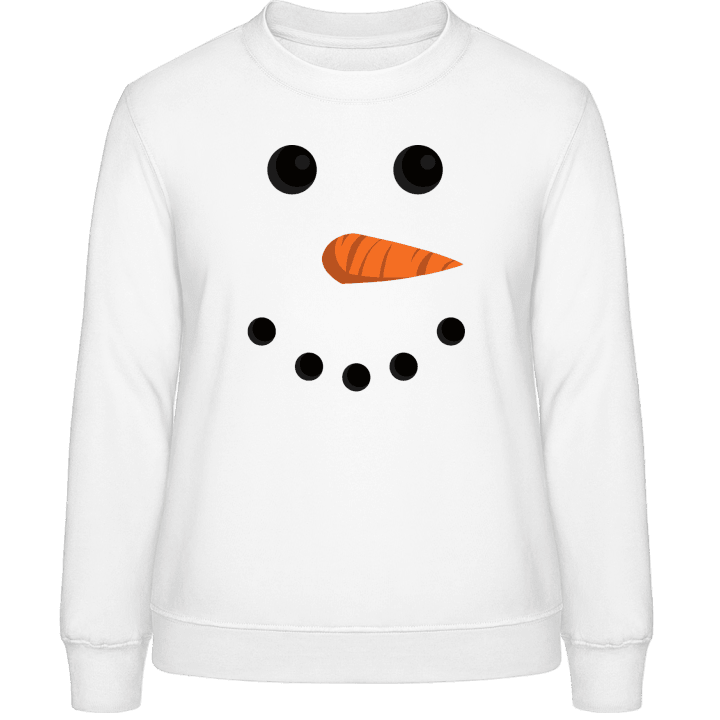 Snowman Face Sweatshirt för kvinnor 0 image
