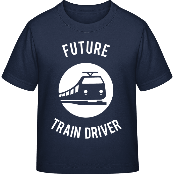 Future Train Driver Silhouette T-skjorte for barn contain pic