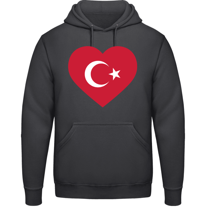 Turkey Heart Flag Felpa con cappuccio contain pic
