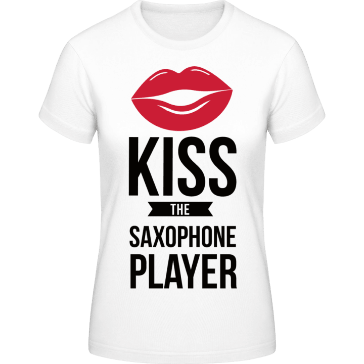 Kiss The Saxophone Player T-skjorte for kvinner contain pic