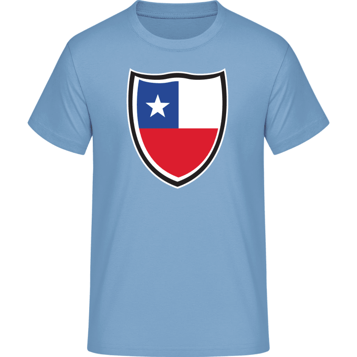 Chile Flag Shield T-skjorte 0 image