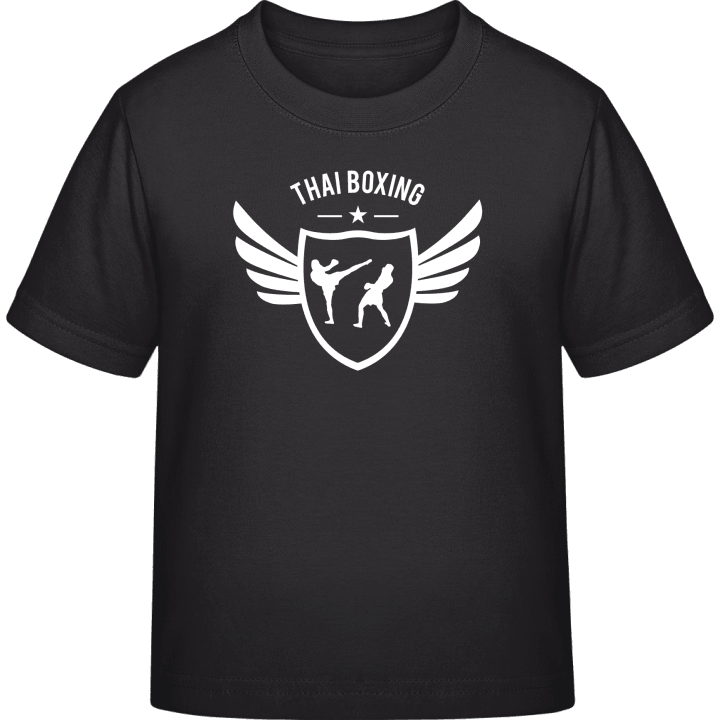 Thai Boxing Winged T-skjorte for barn contain pic