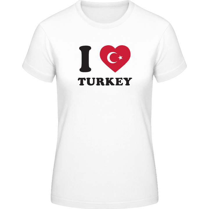 I Love Turkey Fan T-shirt til kvinder 0 image