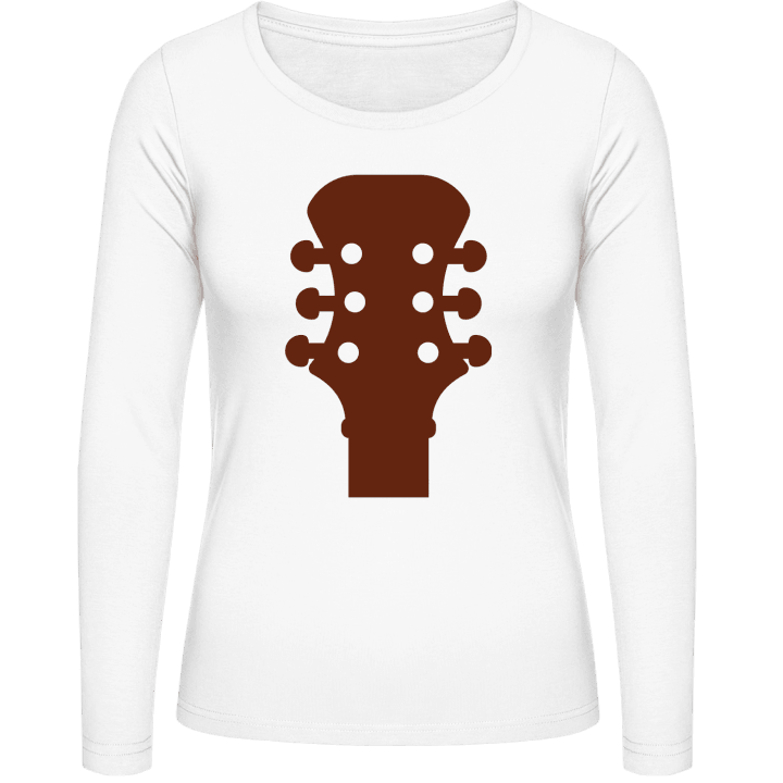 Guitar Silhouette Vrouwen Lange Mouw Shirt contain pic