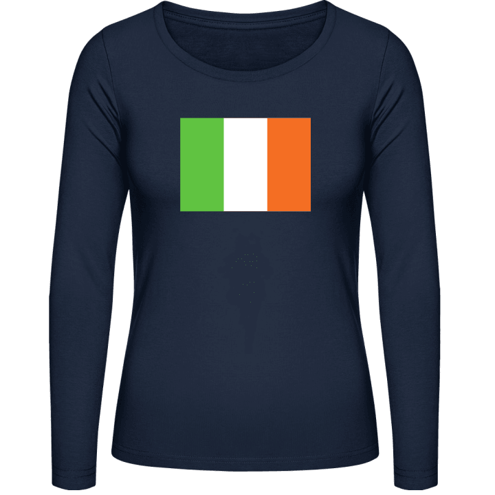 Ireland Flag T-shirt à manches longues pour femmes contain pic