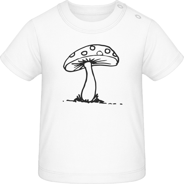 Mushroom Scribble Baby T-skjorte contain pic