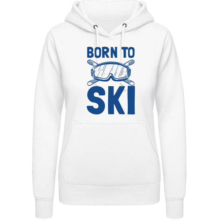 Born To Ski Logo Felpa con cappuccio da donna contain pic