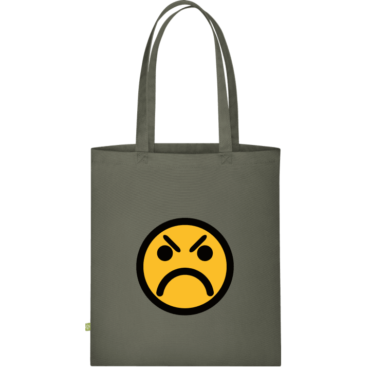 Angry Smiley Emoticon Stoffen tas contain pic
