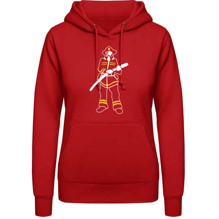 Firefighter Silhouette Women Hoodie contain pic