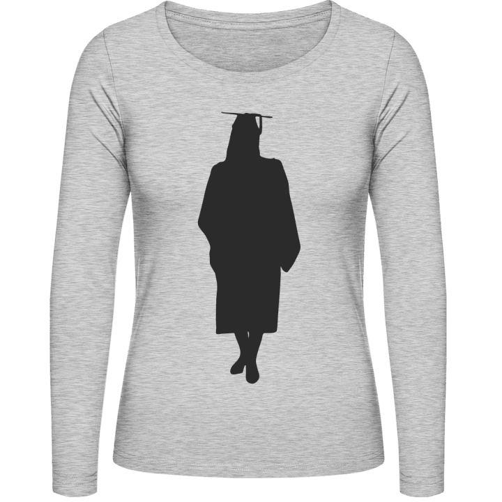 Female Graduate Langermet skjorte for kvinner contain pic