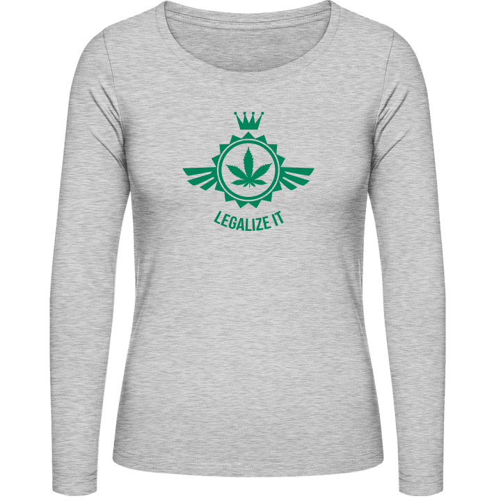 Legalize It Weed Langermet skjorte for kvinner contain pic
