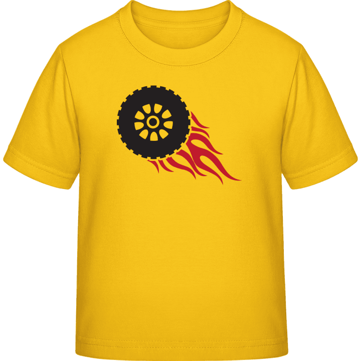 Hot Tire T-shirt pour enfants contain pic