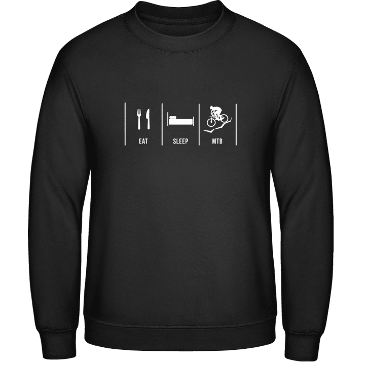 Eat Sleep MTB Mountain Bike Sweatshirt contain pic