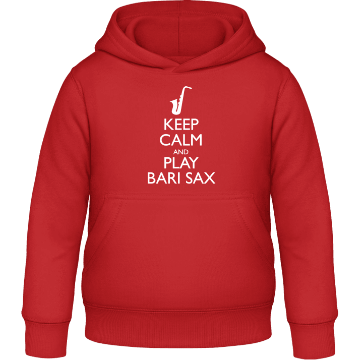 Keep Calm And Play Bari Sax Hettegenser for barn contain pic
