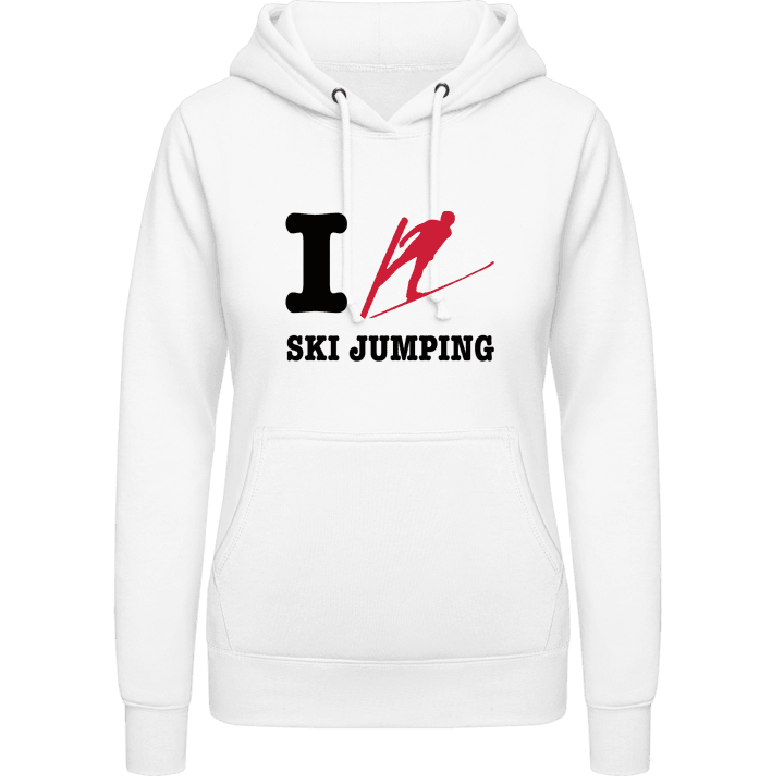 I Love Ski Jumping Vrouwen Hoodie contain pic
