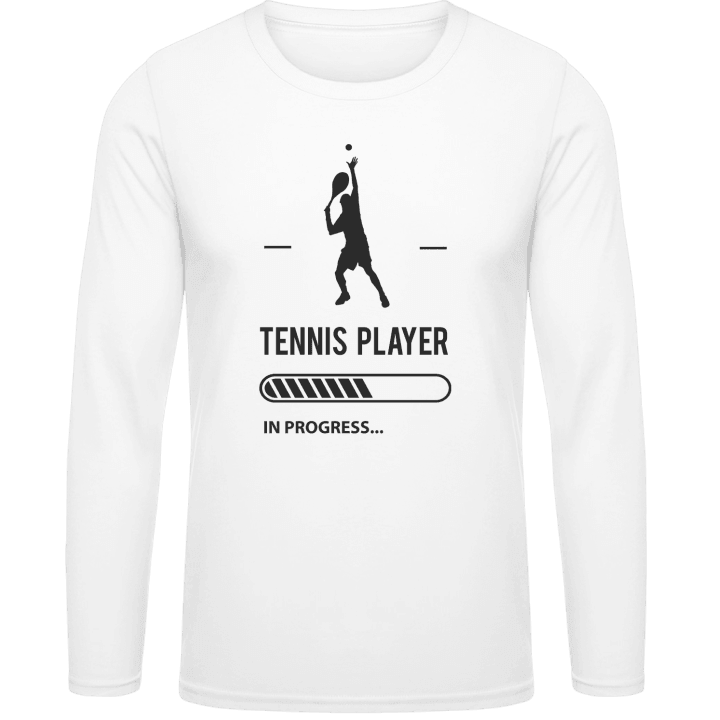 Tennis Player in Progress Långärmad skjorta contain pic