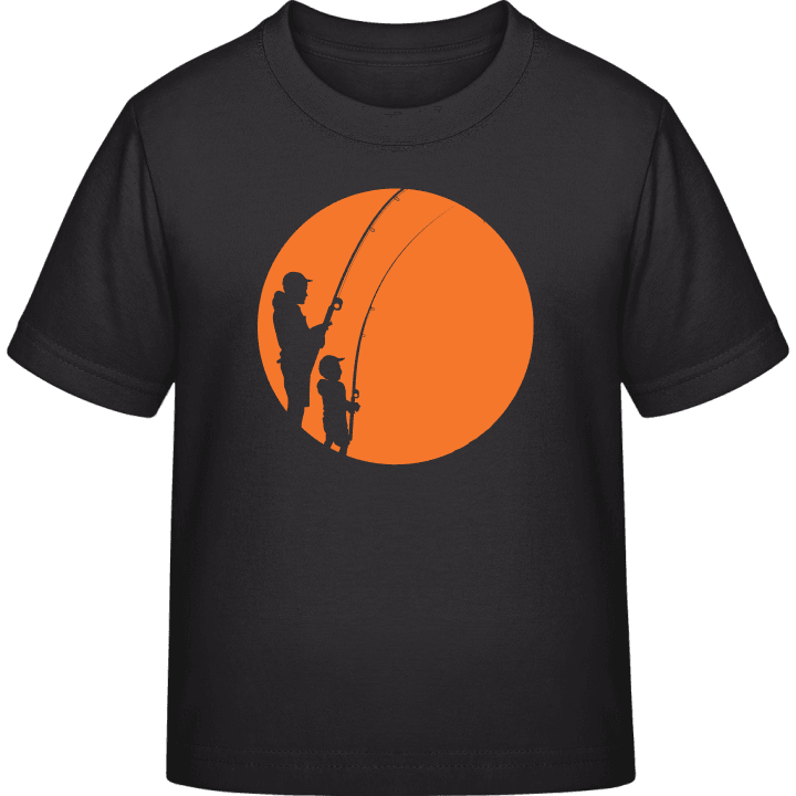 Dad And Son Fishing In The Moonlight T-shirt pour enfants 0 image