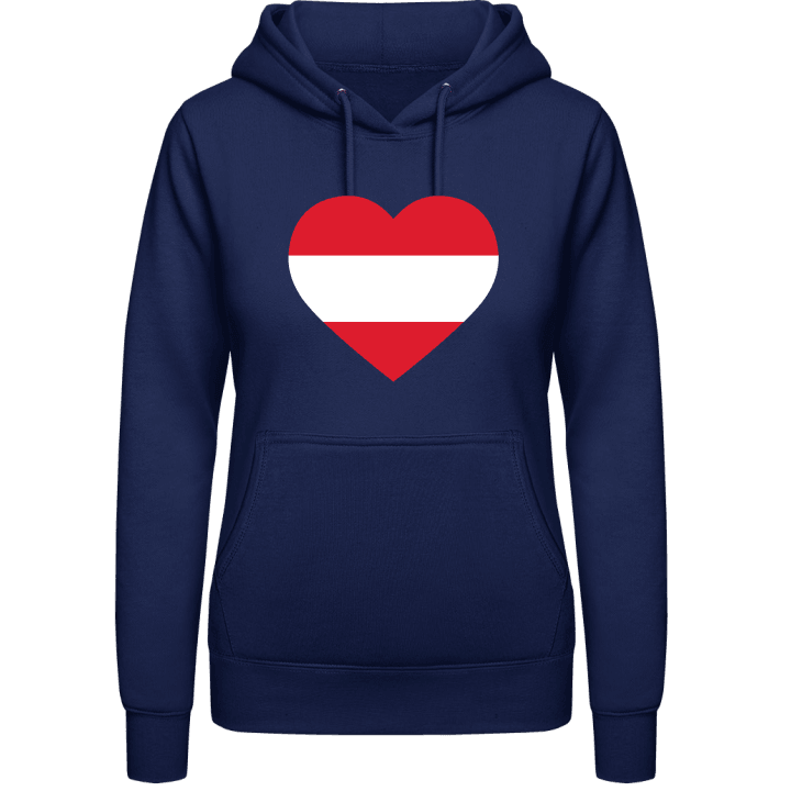 Austria Heart Vrouwen Hoodie contain pic