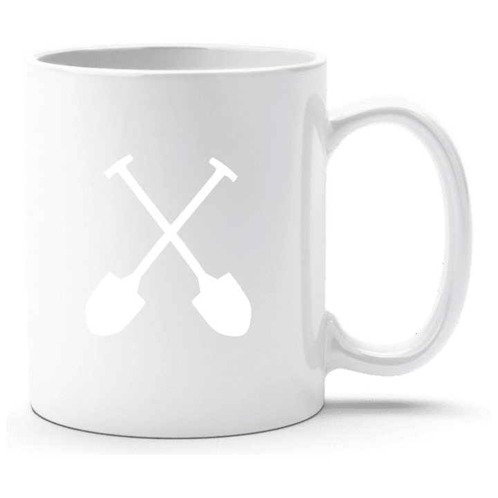Crossed Shovels Tasse contain pic