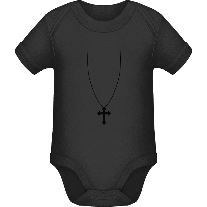 Cross Necklace Baby Romper contain pic