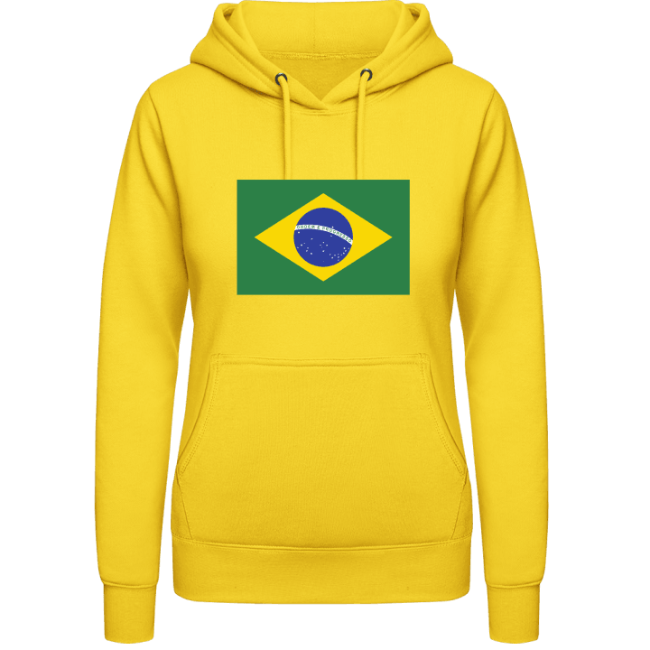 Brazil Flag Hoodie för kvinnor contain pic