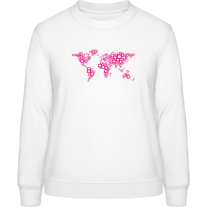 Floral Worldmap Frauen Sweatshirt 0 image