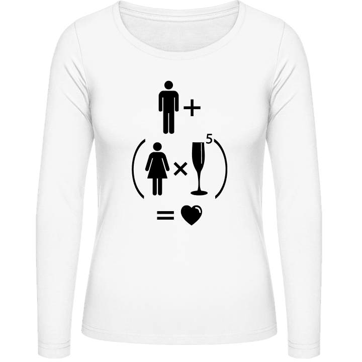 Love Puzzle Vrouwen Lange Mouw Shirt contain pic