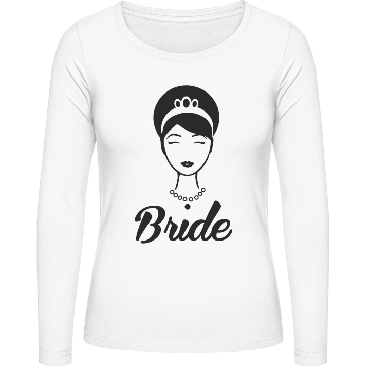 Bride Beauty Langermet skjorte for kvinner contain pic