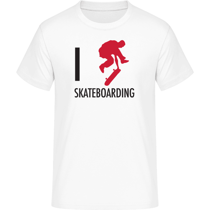 I Love Skateboarding T-skjorte contain pic