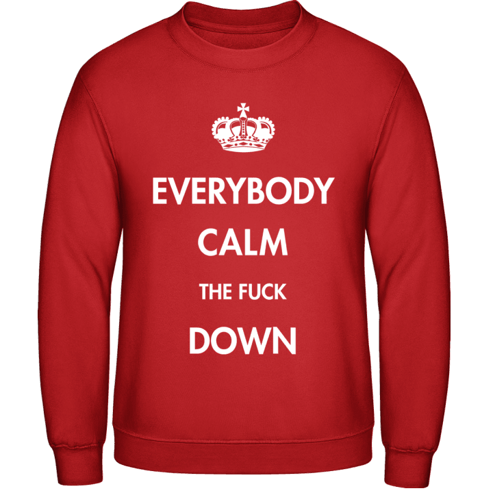 Everybody Calm The Fuck Down Sweatshirt contain pic
