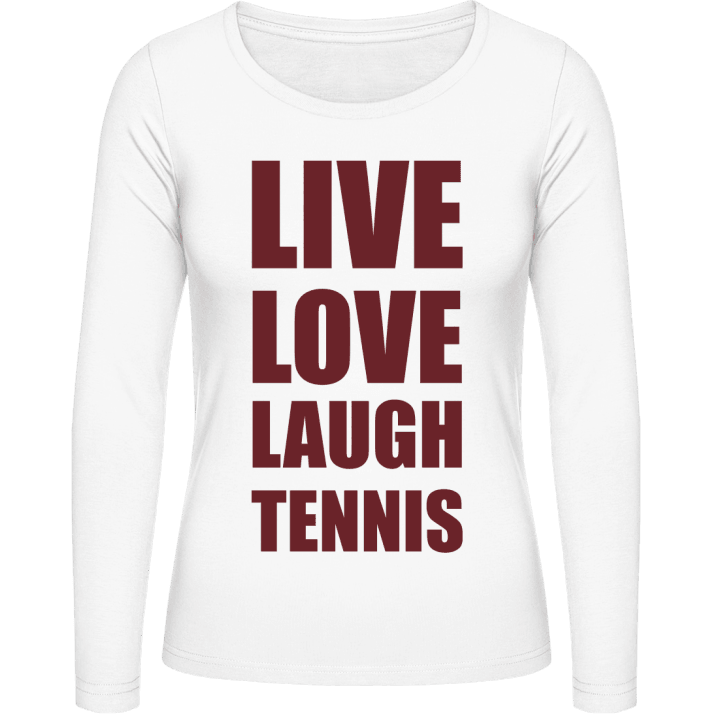 Live Love Laugh Tennis Langermet skjorte for kvinner contain pic