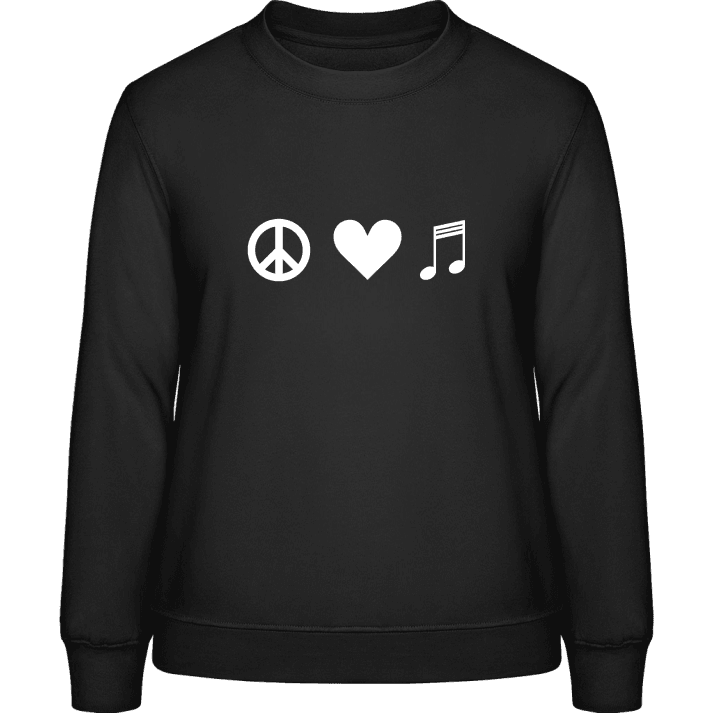Peace Heart Music Sweat-shirt pour femme contain pic