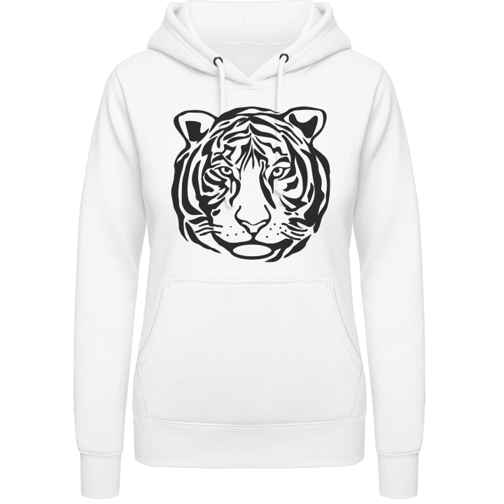 Tiger Face Outline Vrouwen Hoodie 0 image