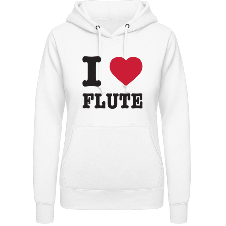 I Love Flute Frauen Kapuzenpulli contain pic