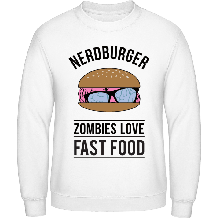 Nerdburger Zombies love Fast Food Tröja contain pic