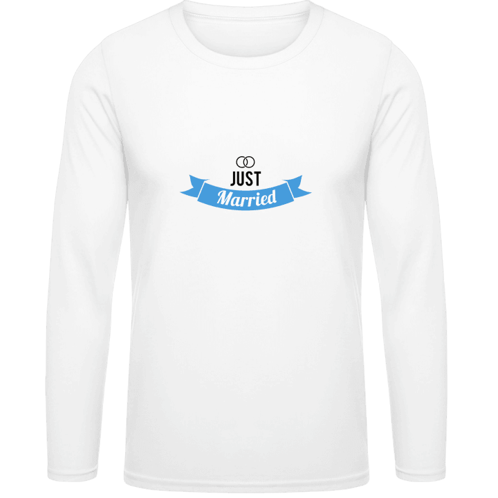 Just Married Groom Long Sleeve Shirt contain pic