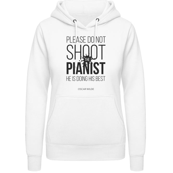 Do Not Shoot The Pianist Sudadera con capucha para mujer contain pic