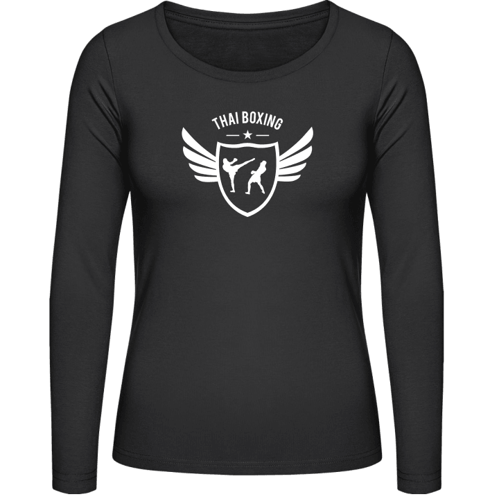 Thai Boxing Winged Vrouwen Lange Mouw Shirt contain pic