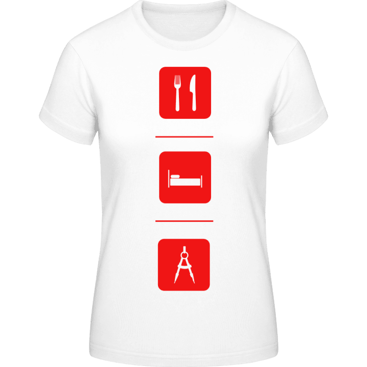 Eat Sleep Architecture Women T-Shirt contain pic