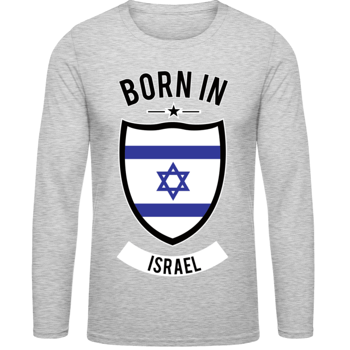 Born in Israel Camicia a maniche lunghe contain pic