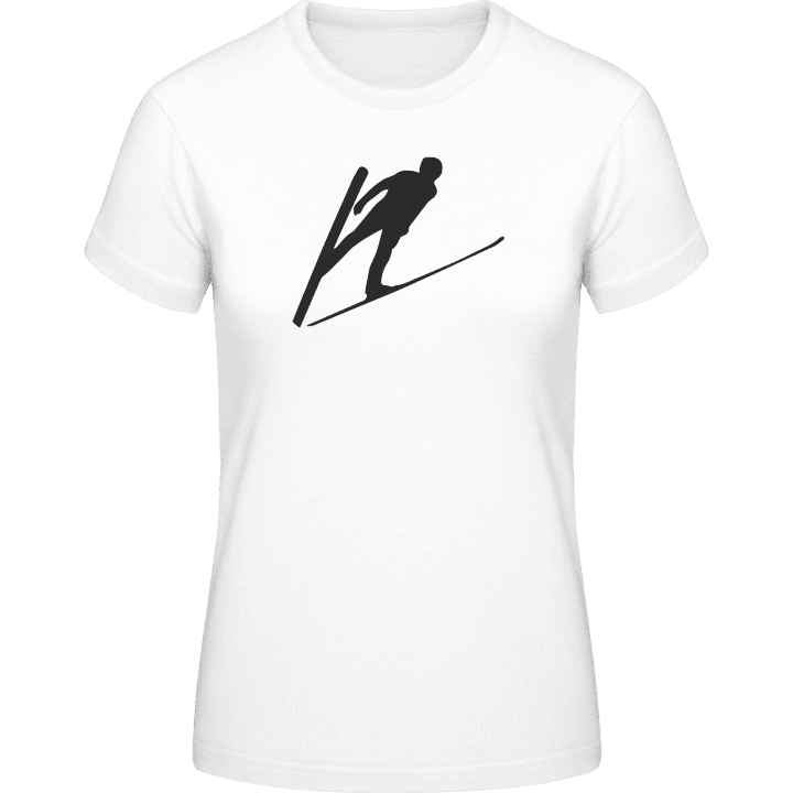 Ski Jumper Silhouette T-shirt för kvinnor contain pic