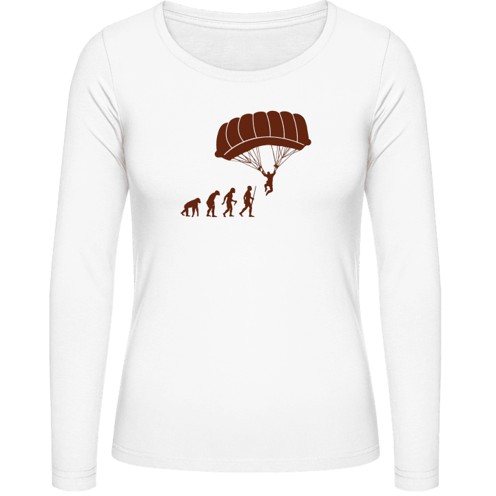 The Evolution of Skydiving Vrouwen Lange Mouw Shirt contain pic